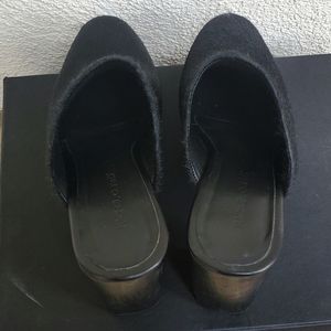 Rachel Comey calf hair clogs